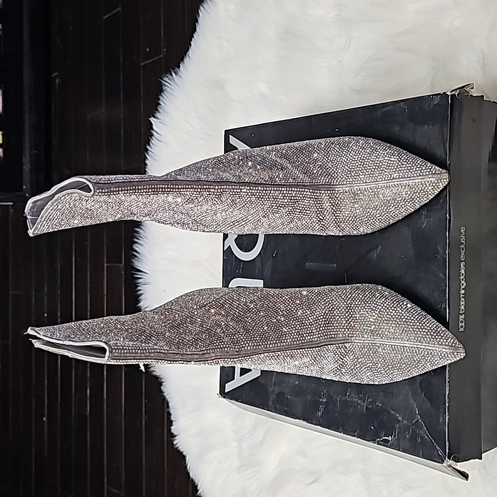RHINESTONE ANKLE BOOTS